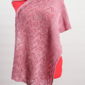 Pink Hearts in Motion Shawl